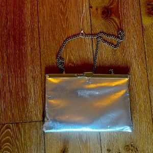 Silver cute little bag 5 by 8”